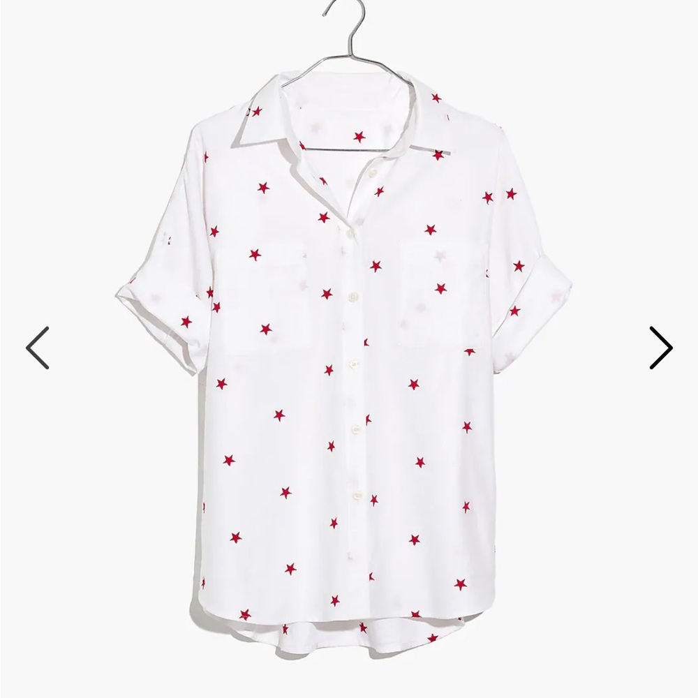Madewell Star Embroidered Courier Shirt